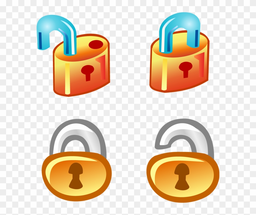 Free Vector Free Vector Lock Icons - Lock And Unlock Icon Png #340497