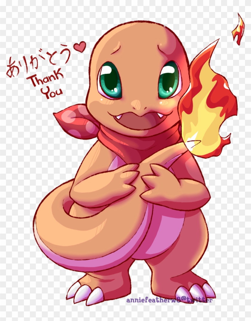 Charmander Thank You By Anniefeatherw8 - Pokemon Charmander #340535