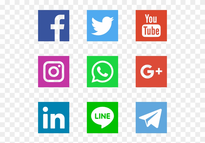 Social Networks Logos - Logo Social Media Vector #340540