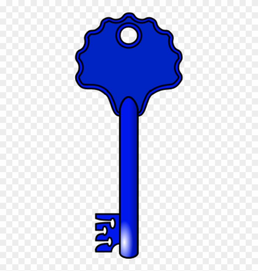 Key Clipart Blue - Key Blue Clipart #340577