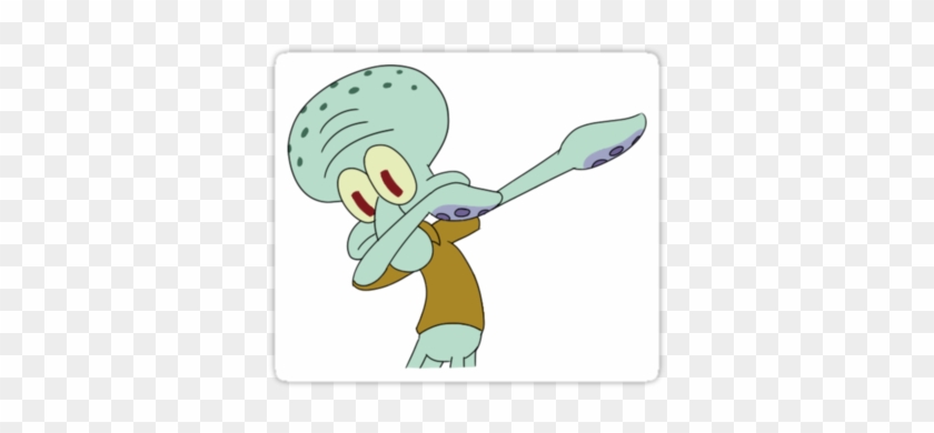 "squidward Dab" Stickers By Meganbxiley Redbubble - Squidward Dab #340617