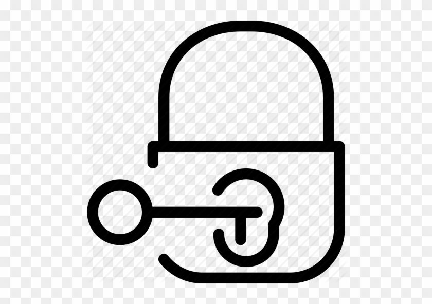 Key Lock Icon - Croatia #340649