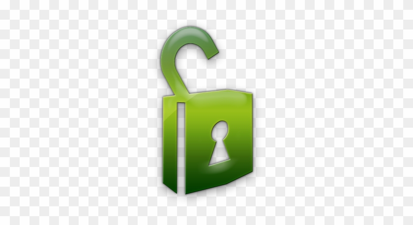 Clip Art Lock - Green Unlock Icon #340663