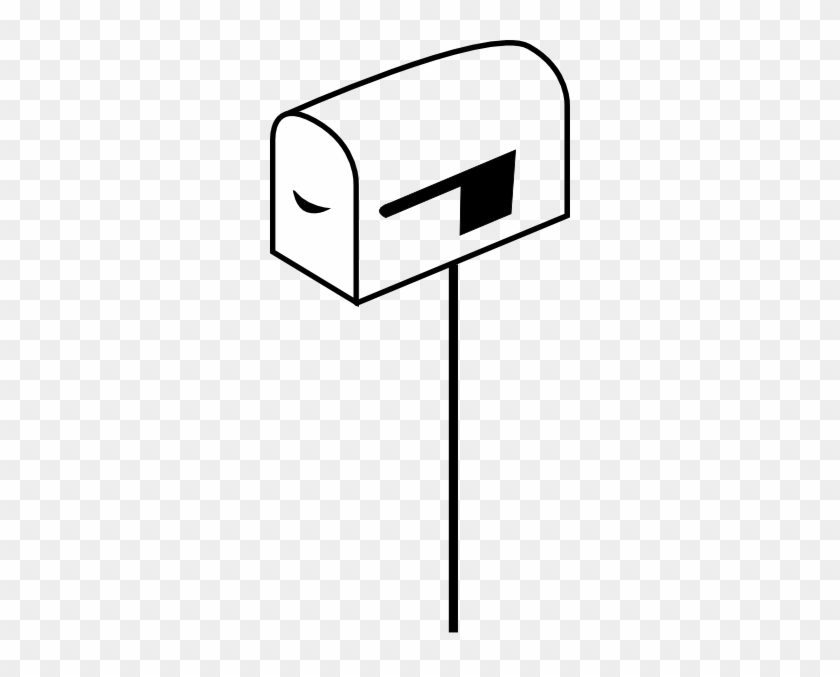 Mail Box Clip Art Black & White #340732