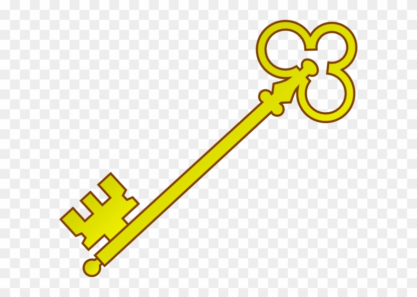 Gold Olde Key Clip Art At Clker - Old Key Clip Art #340736
