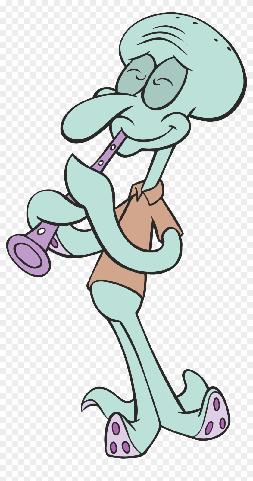 Squidward Tentacles Spongebob Png Clipart Image - Spongebob Png #340767