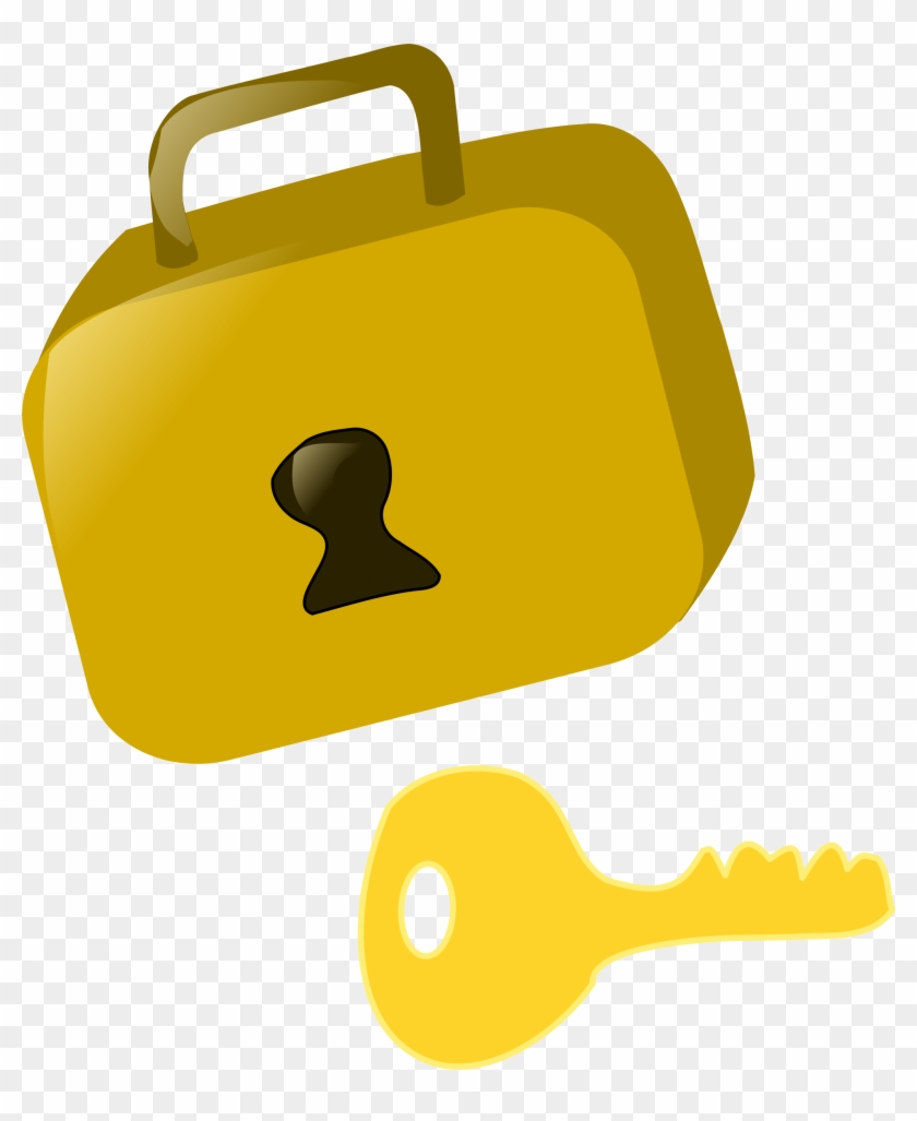 Key Clipart Yellow - Lock And Key Clip Art #340796