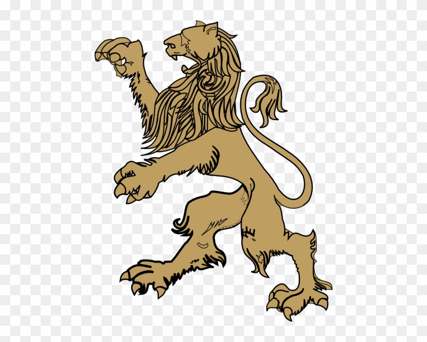 Gold Lion Clip Art - Lion Clip Art #340831