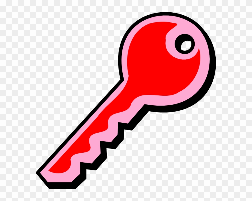 Pink Key Clip Art - Key Clip Art #340833