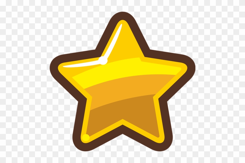 Gold Clipart - Gold Star Cartoon #340840