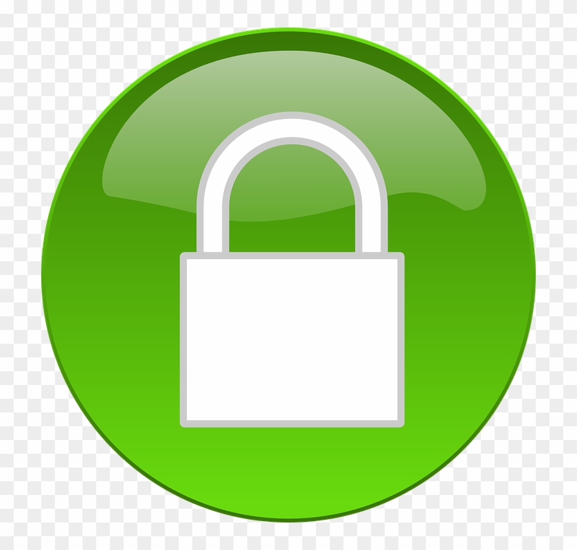 Lock Clipart Padlock - Green Padlock #340944