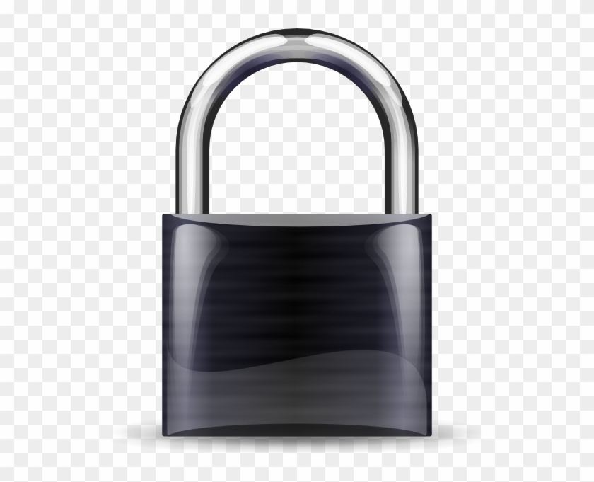 Padlock Black Clip Art At Clker - Black Padlock Clipart #340953