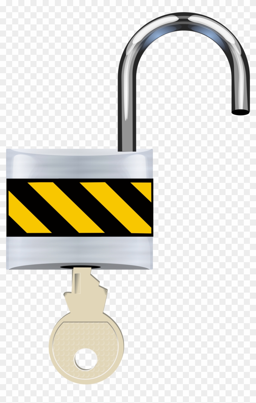 Lock Clipart Lock And Key - Open Lock With Key Png #340960