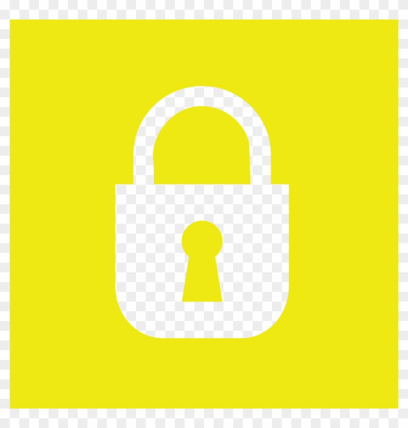 Big Image - Yellow Lock Clip Art #340987