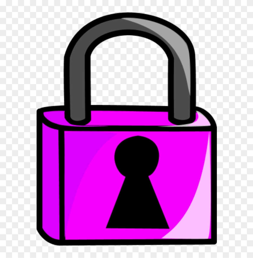 Lock Clipart - Pink Lock Clipart #340989