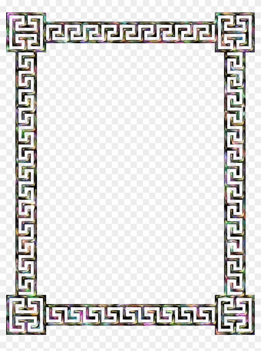 Medium Image - Greek Key Pattern Frame Png #341034