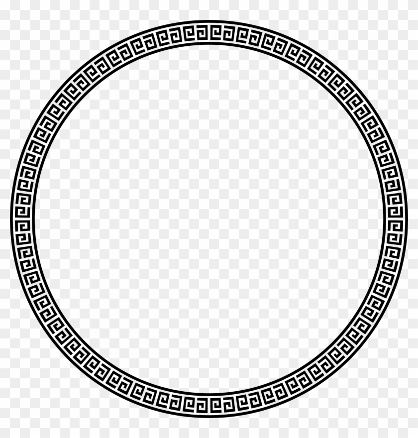 Greek Border Frame - Circle #341044