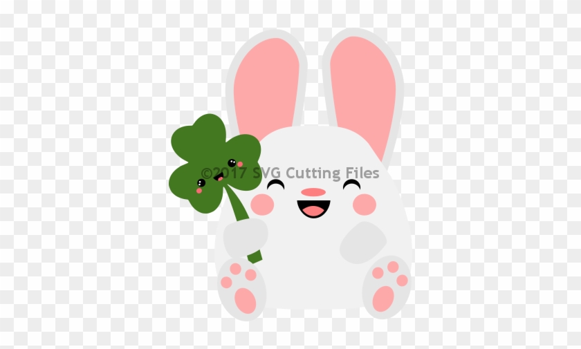 Kawaii Bunny With Shamrock - Shamrock #341102