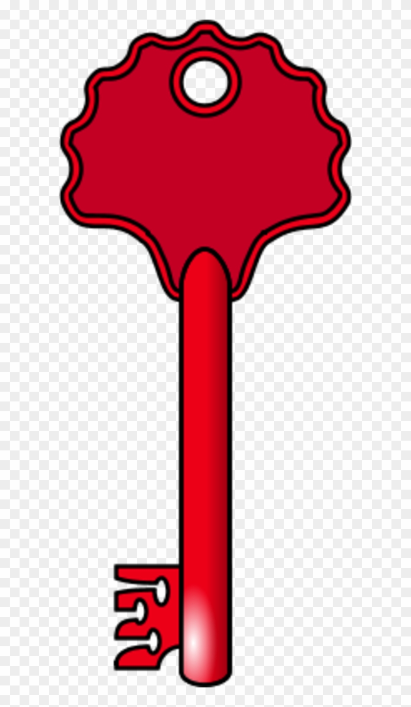 Key Vector Clip Art - Red Key Clip Art #341110