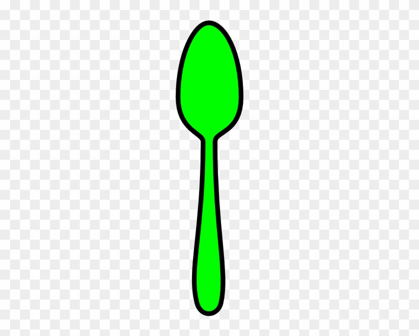 Green Spoon Clip Art - Spoon Green Clip Art #341139