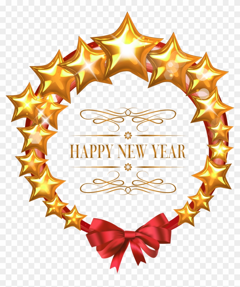 Star Clipart New Year - Frame Happy New Year Png #341258