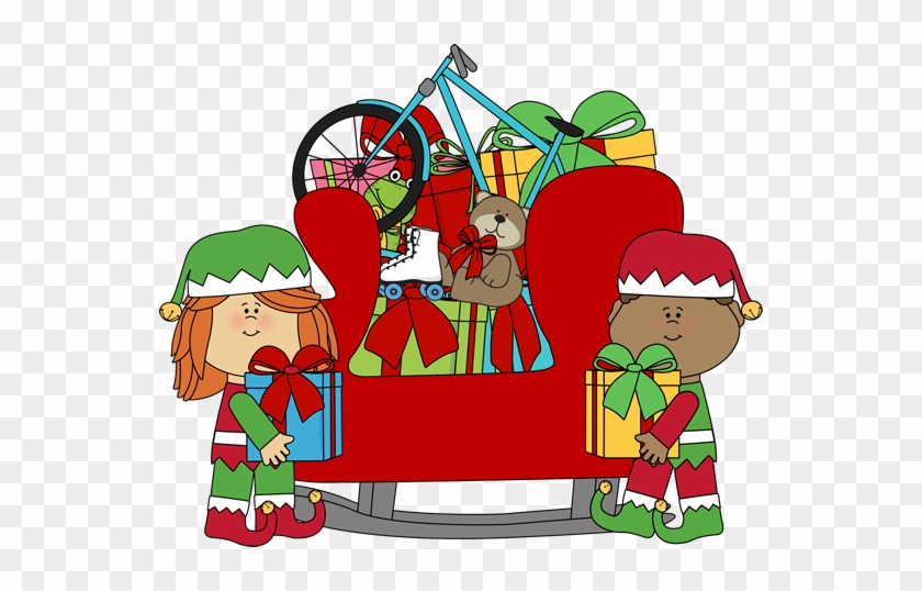 Christmas Toy Cliparts - Elves Making Toys Clipart #341304