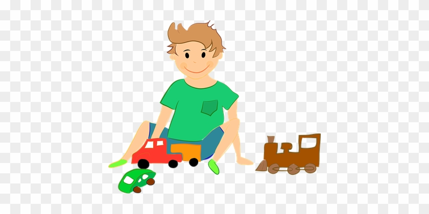 Boy Child Children Preschool Toys Boy Boy - Boy Playing Toys Cartoon #341309