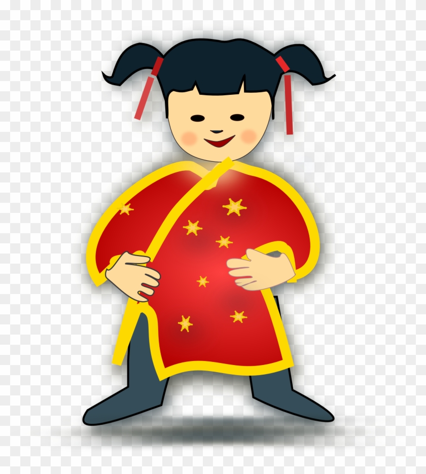 Chinese New Year Png Images Transparent Free Download - Chinese Girl Clipart #341337