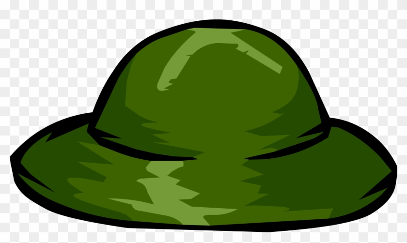 Green Safari Hat - Club Penguin Green Hat #341461