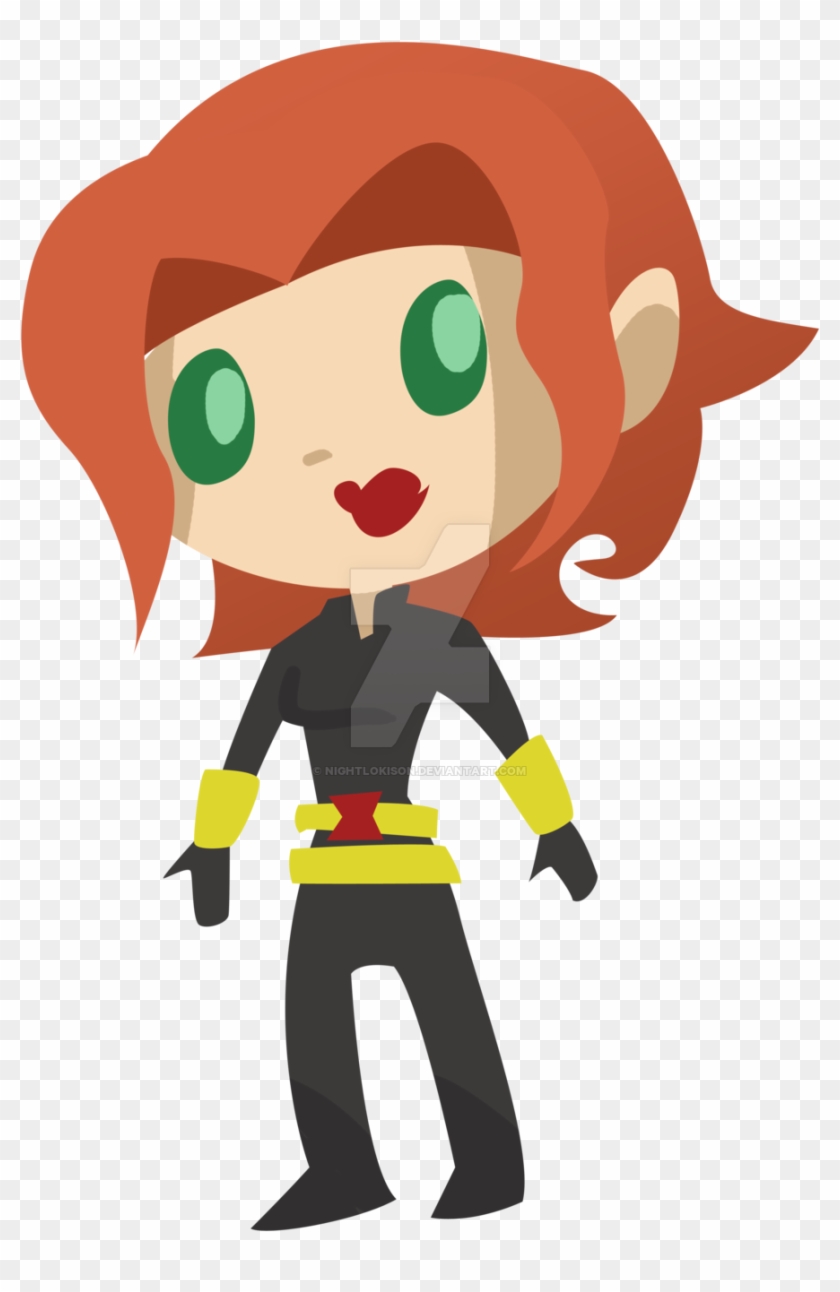 Chibi Black Widow By Nightlokison - Drawing #341522