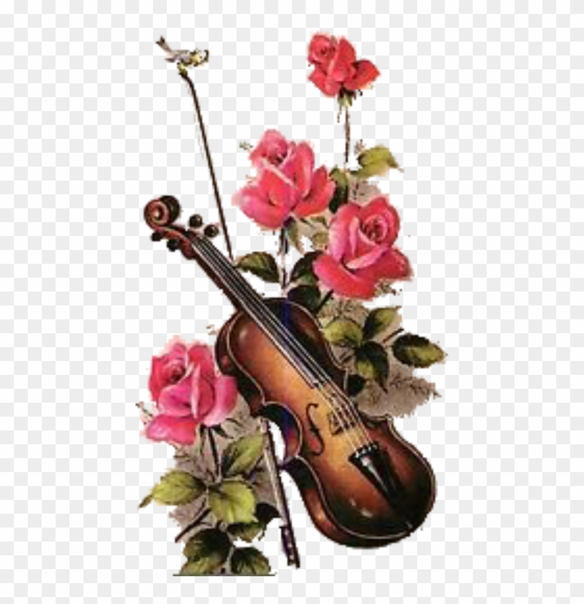 Roses Violin - Hearts And Flowers Violin #341546