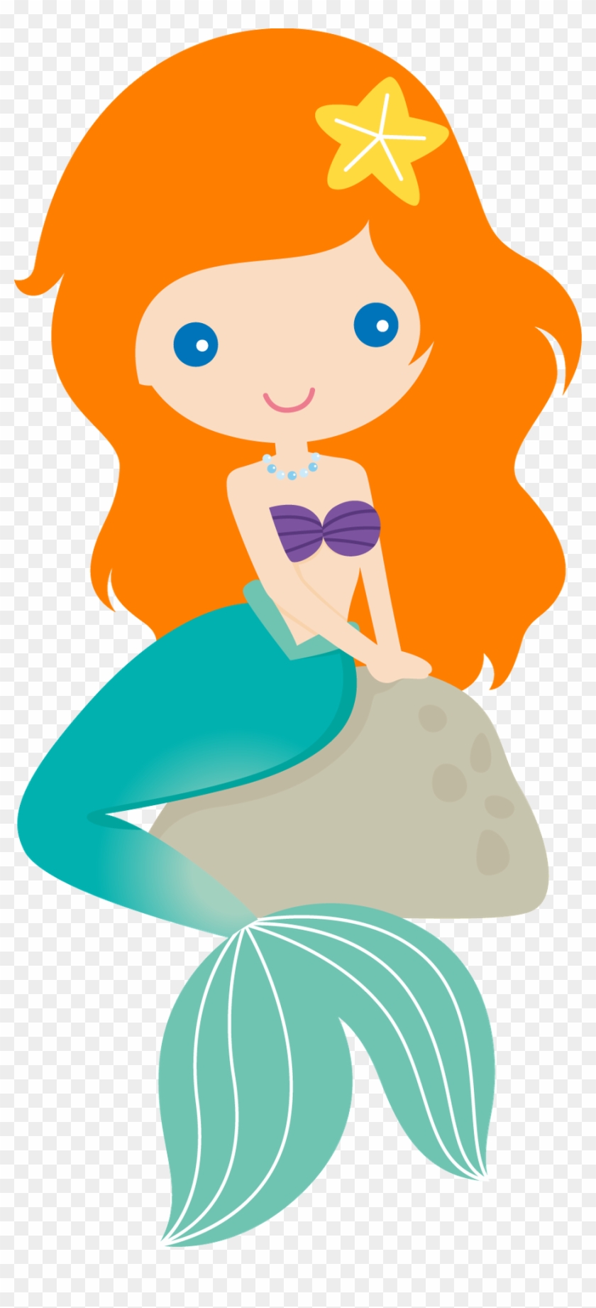 Centerpieces For Baby Shower Cut Out - Blonde Mermaid Clipart #341605