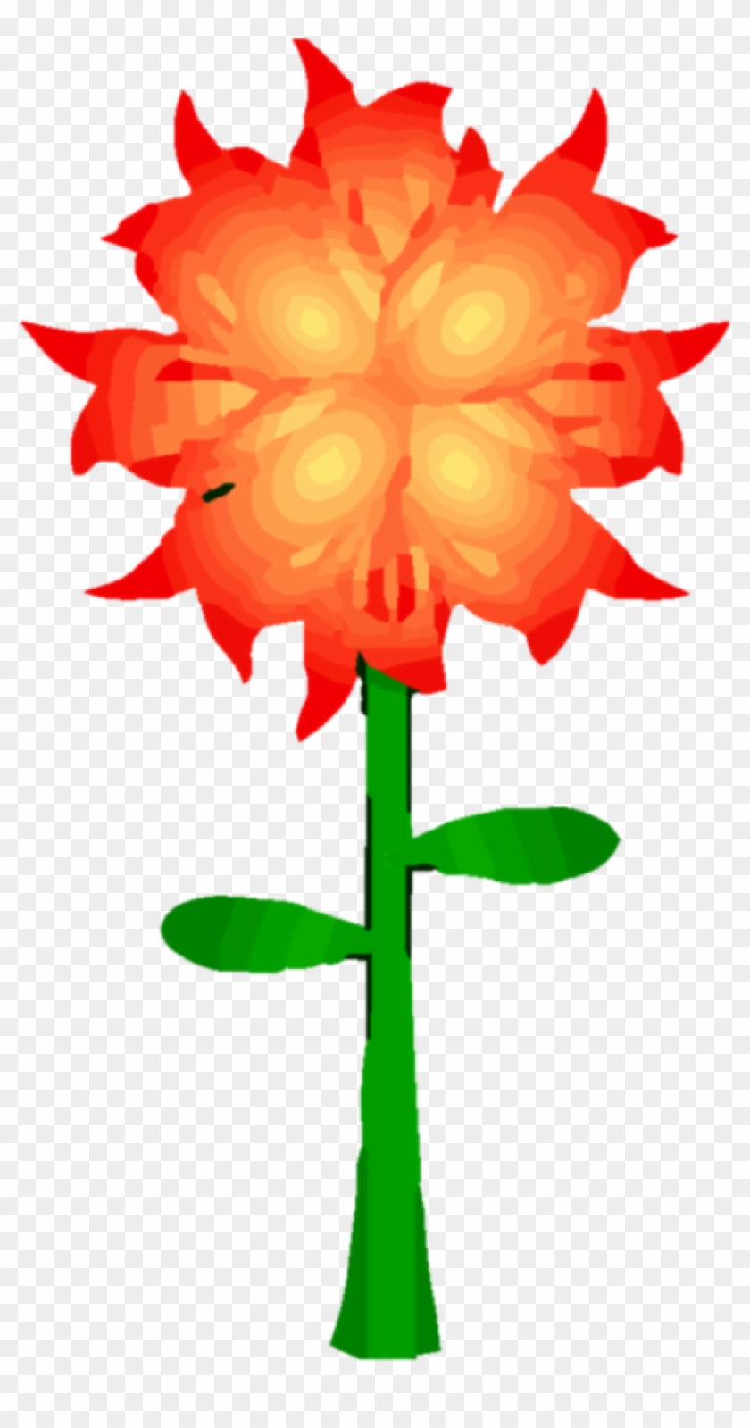 Fire Flower Png Clipart - Fire Flower Clip Art #341653