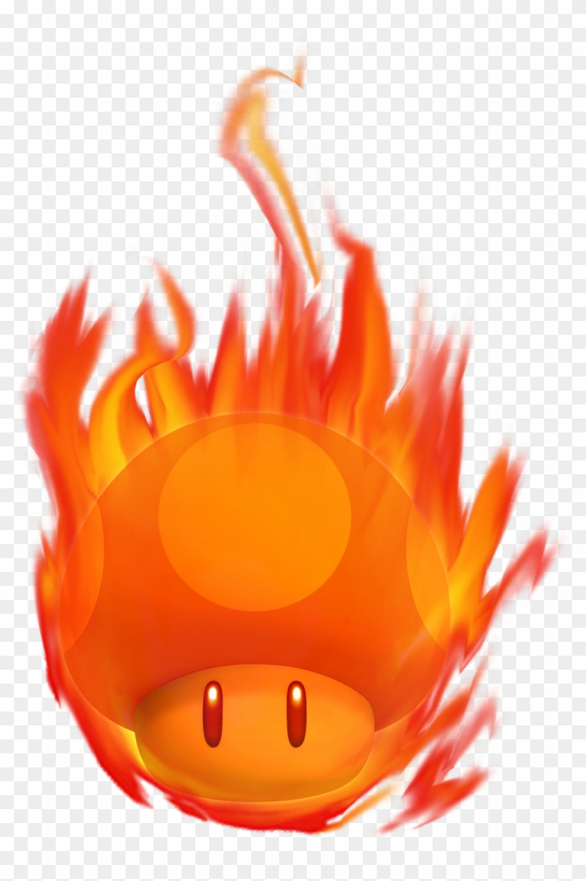 Burning Mushroom - Burning Mushroom Mario #341774