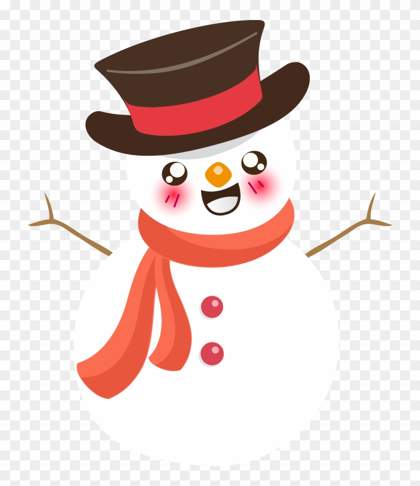 Snowman Clipart Melt - Snowman Clipart Cute - Free Transparent PNG Clipart  Images Download