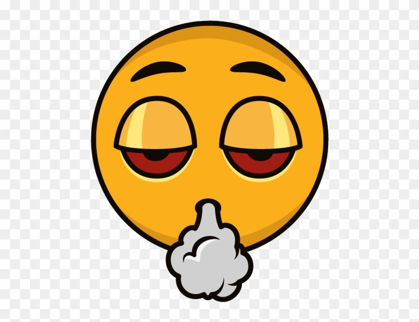 Emoji Cannabis Smoking Emoticon White Widow Stoner Emoji Copy