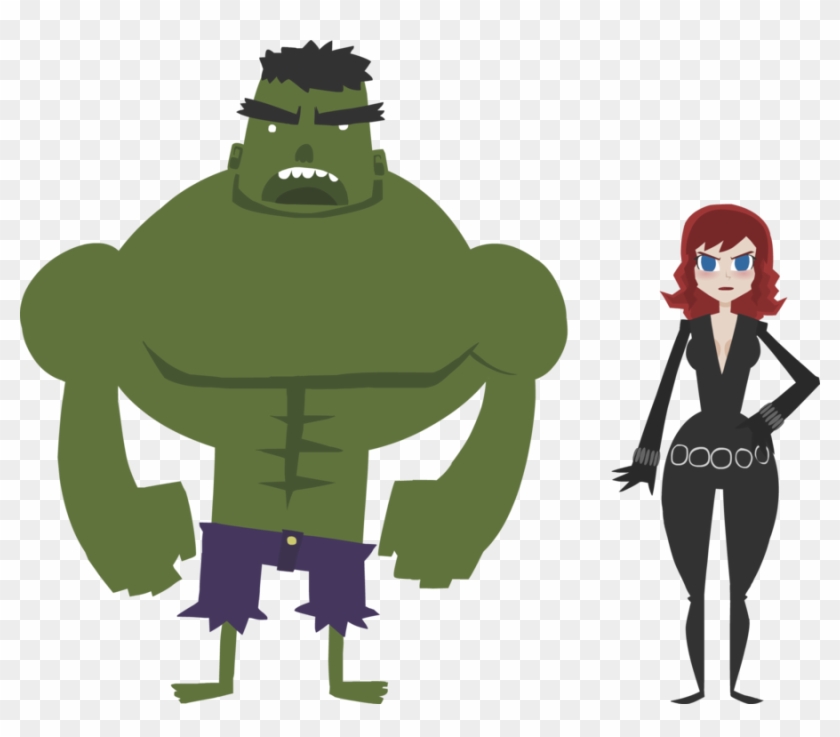 Hulk And Black Widow By Rodrigozangelmi - Hulk 2d #341805