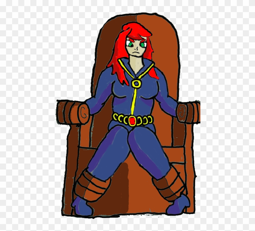 Black Widow Clamped To A Chair 2 By Kaijuboy455 - Cartoon #341814