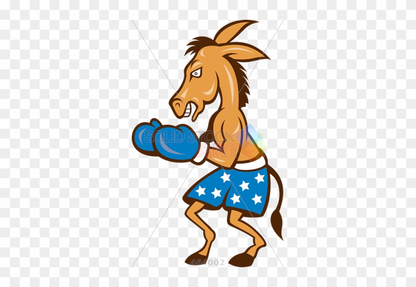 Stock Illustration Of Old Fashioned Cartoon Drawing - Cartoon Donkey Boxing #341876