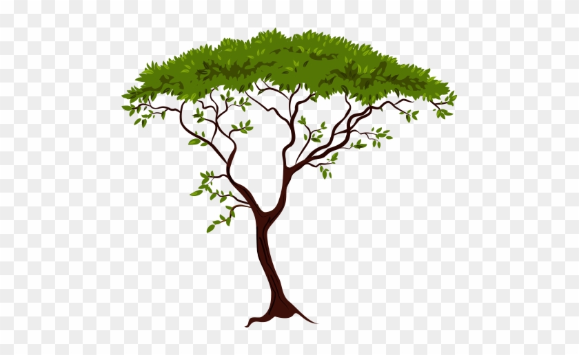 Pin Safari Trees Clip Art - African Tree Silhouette #341913