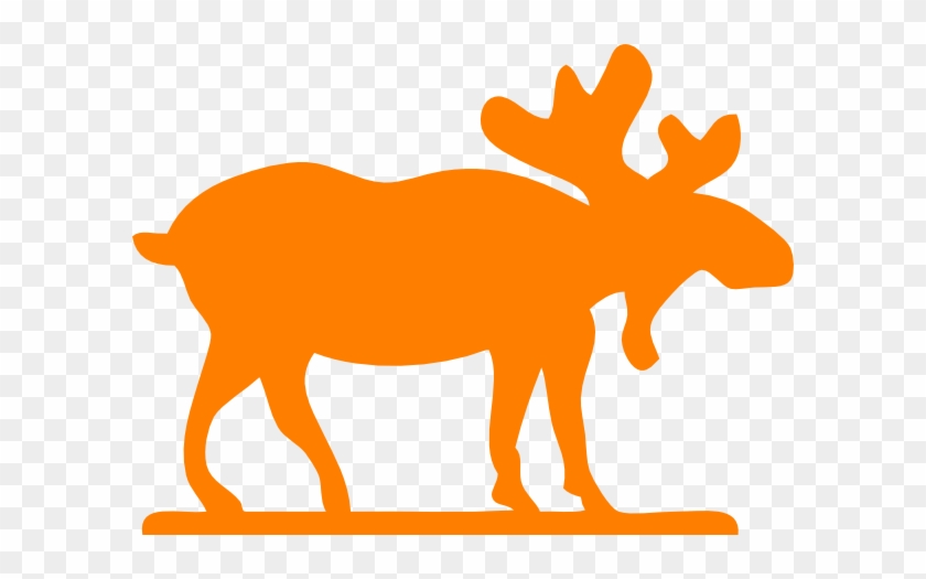 Orange Moose Clip Art - Moose Clip Art #342029