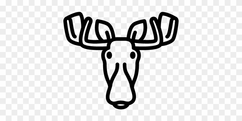 Moose Head Vector - Moosehead Icon #342186