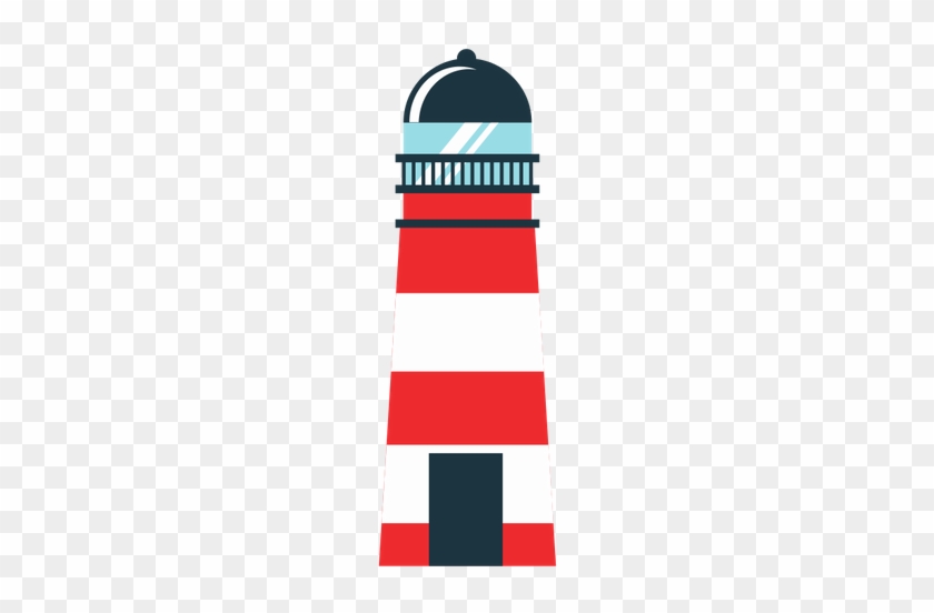 Red Light House Travel Beach Icon - Vector Graphics #342412