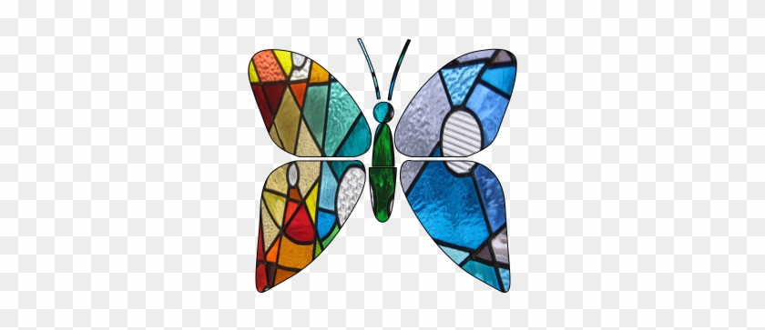 Stained Glass Butterfly - Stained Glass #342470