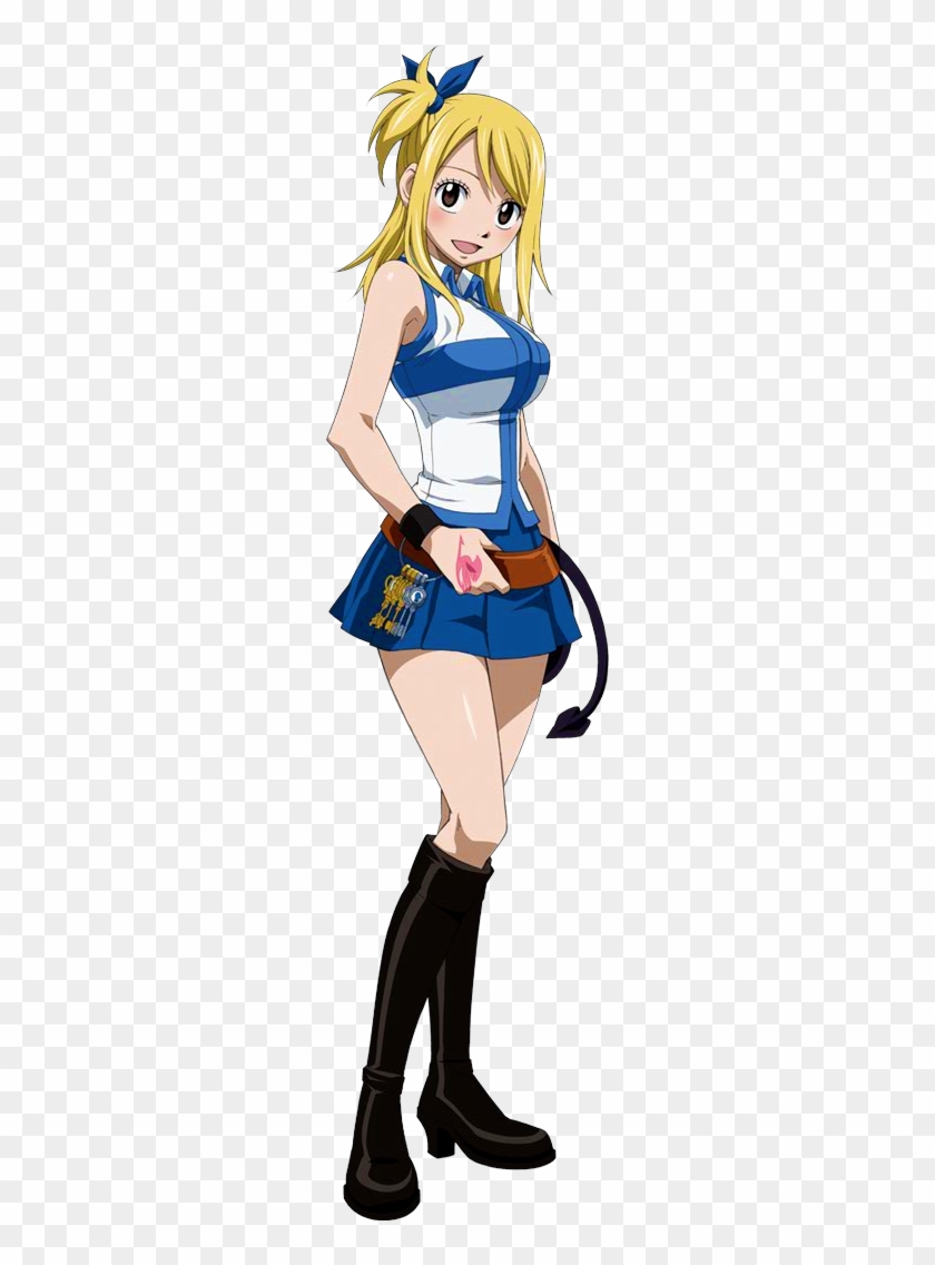Lucy Anime - Fairy Tail Lucy Heartfilia White Dress Cosplay Costume #342558