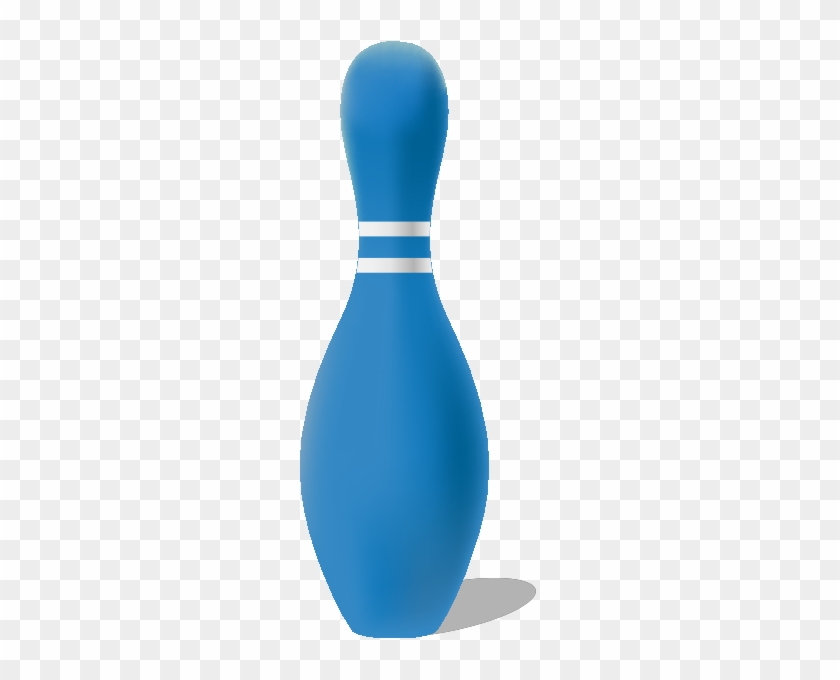 Blue - Blue Bowling Pin Png #342587