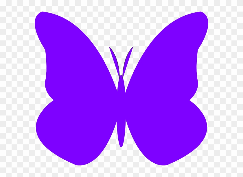 Violet Butterfly Clipart Purple Clip Art At Clker Com - Butterfly Clip Art Violet #342608