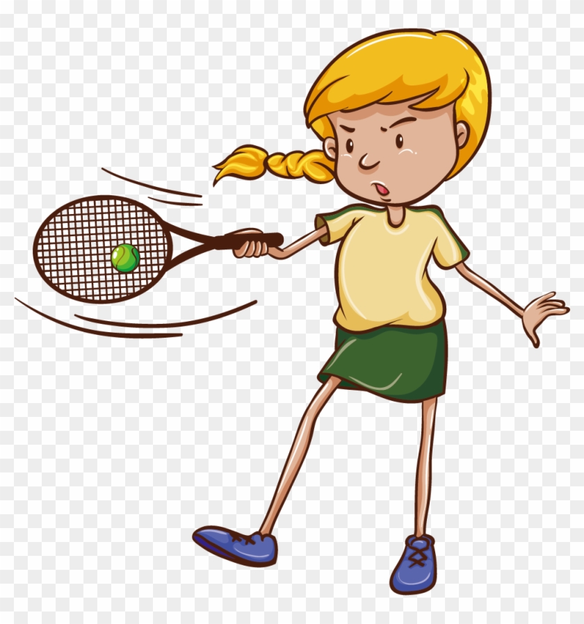 Tennis Girl Stock Photography Illustration - Tennis Girl Stock Photography Illustration #342637