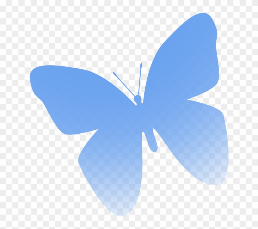 Butterfly Insect Drawing Clip Art - Blue Butterfly Image Simple #342649