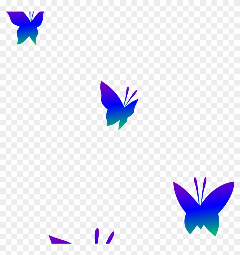Pink Butterfly Border Clipart Panda Free Clipart Images - Flying Butterfly Silhouette #342644